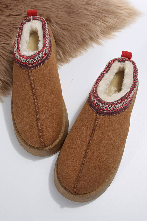 Fireside  Suede Plush Lined Snow Boots