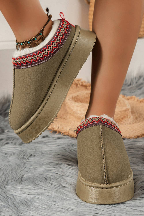 Fireside  Suede Plush Lined Snow Boots