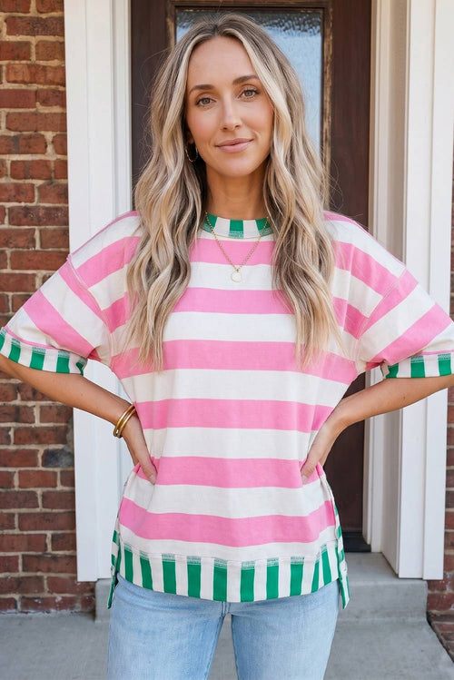 Summer Carousel Exposed Seam Top