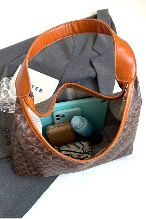 Geo Boho Hobo Shoulder Tote Bag