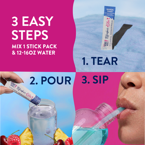 Jordans Skinny Refresher Stix 16 ct - Tropical Punch