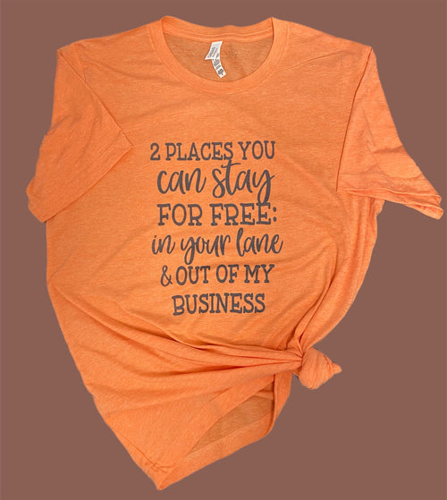 2 Places you can stay sublimated tee