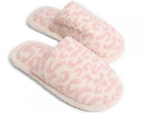 Comfy Luxe Animal Print Slide on Slippers