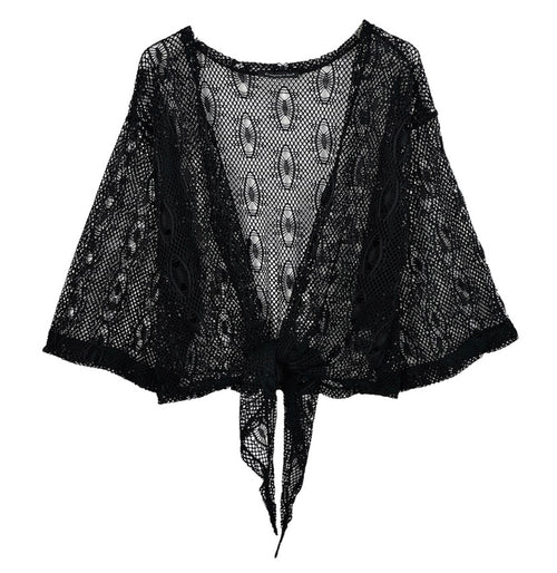 Feelings of Lace and Mesh Cardigan