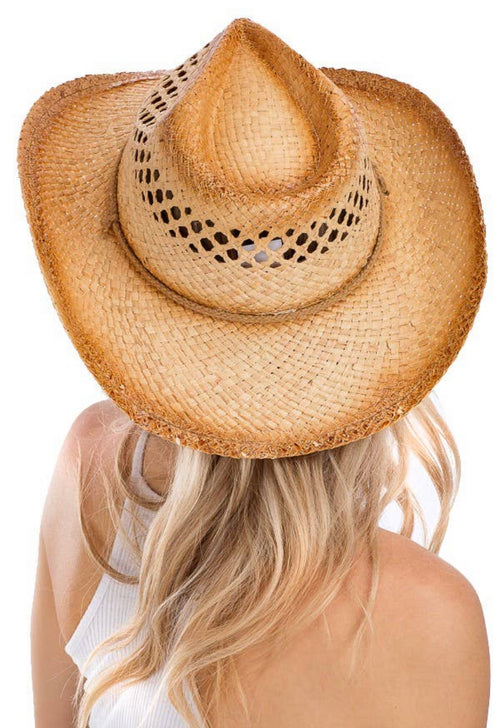 Long Horn Boho Western Style cowboy Hat