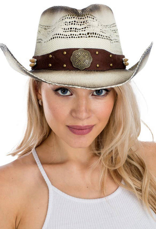 Mandala Engraved Cowboy Hat