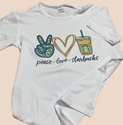 Peace Love Starbucks T-Shirt