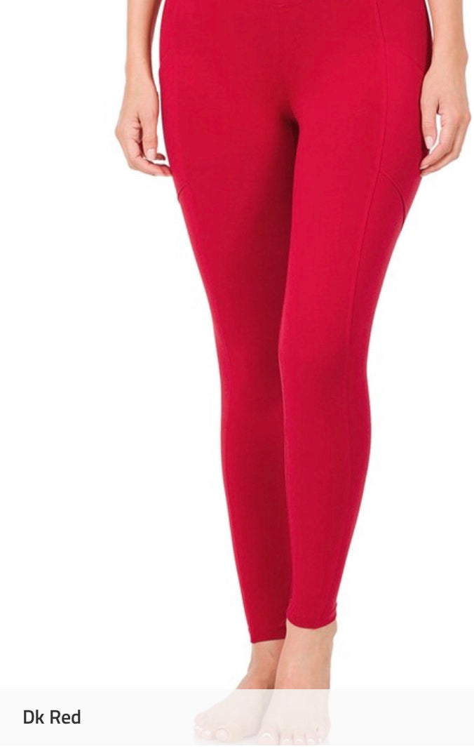 TALA Zinnia Seamless Leggings Red and/or Sage Green (Authentic), Women's  Fashion, Activewear on Carousell